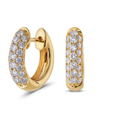Diamond Pave Hoop Earrings (1.00ct) - Dracakis Jewellers